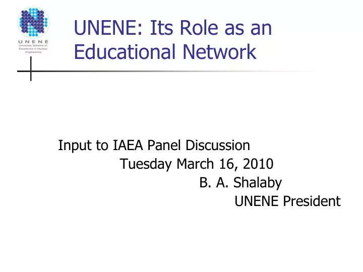 unene its role as an educational network