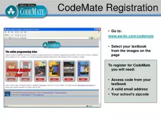 codemate registration