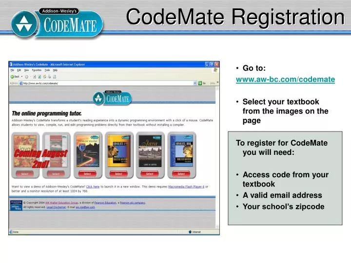 codemate registration