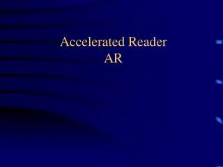 Accelerated Reader AR