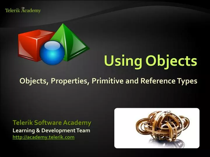 using objects