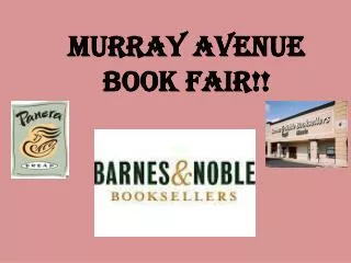 Murray avenue BOOK FAIR!!