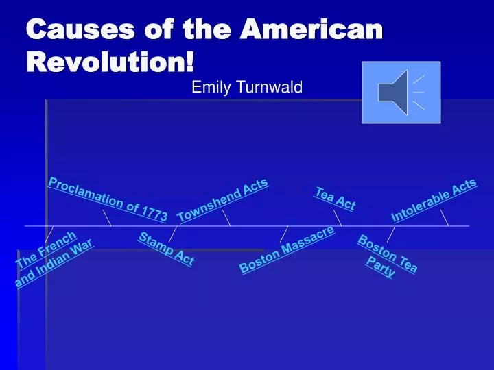 causes of the american revolution