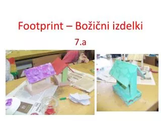 footprint bo i ni izdelki