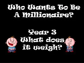 Who Wants To Be A Millionaire?