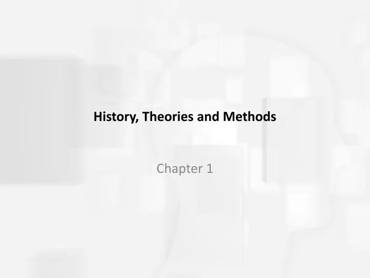 history theories and methods