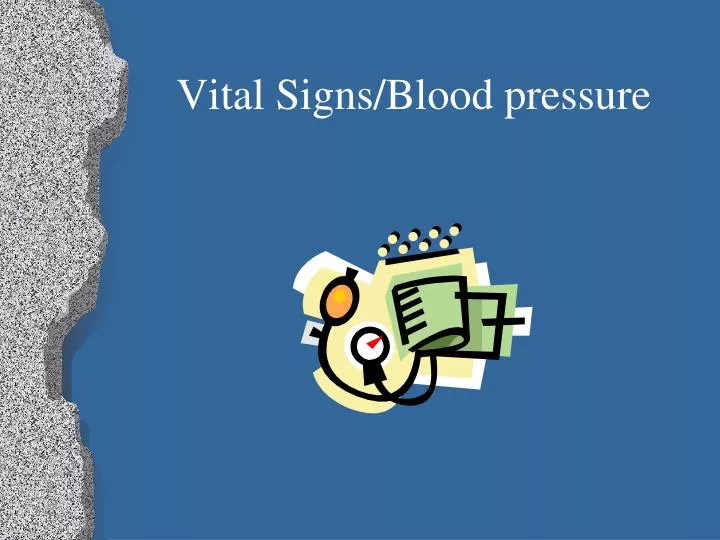 vital signs blood pressure