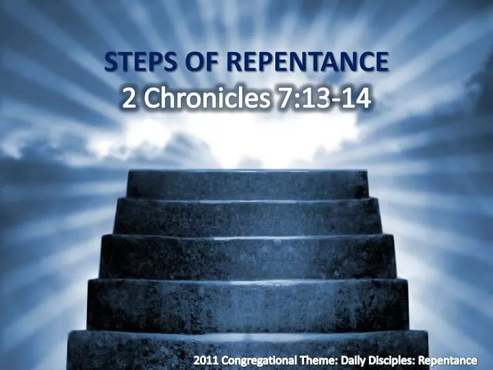steps of repentance 2 chronicles 7 13 14