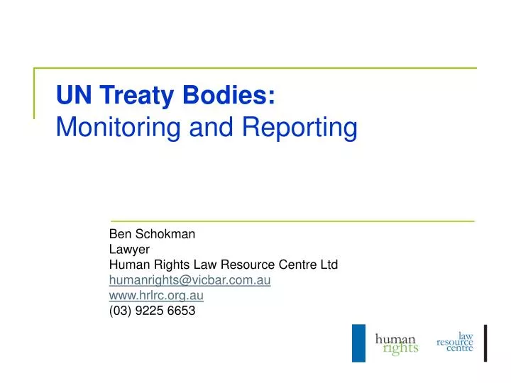 un treaty bodies monitoring and reporting