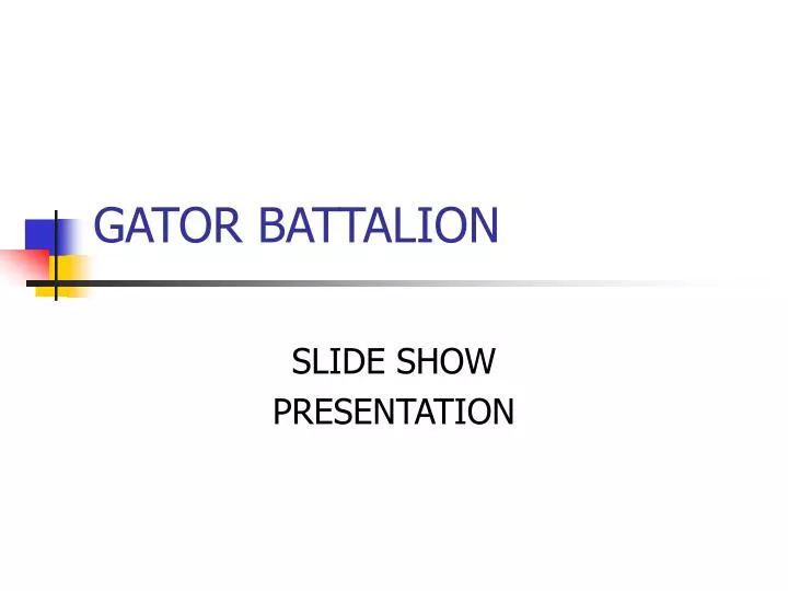 gator battalion