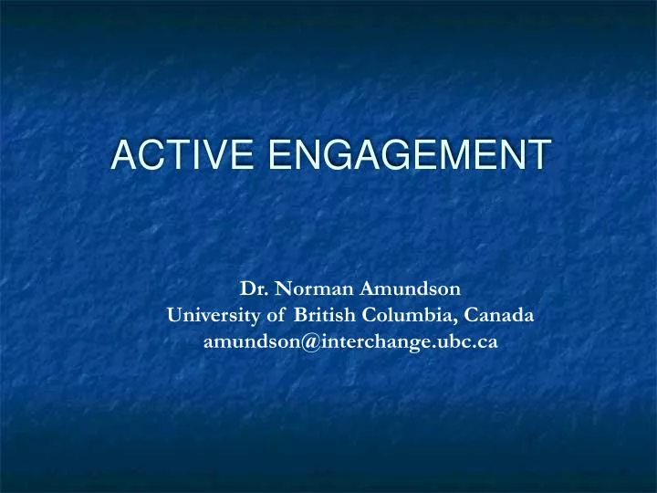 active engagement