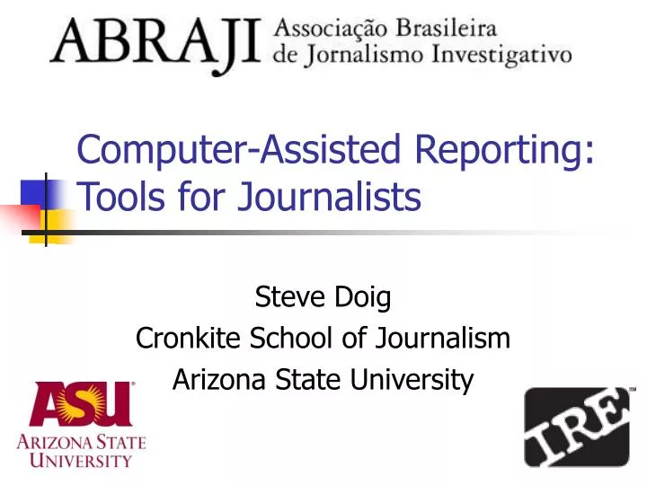 computer assisted reporting tools for journalists