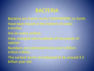 BACTERIA