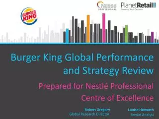 Burger King Global Performance and Strategy Review