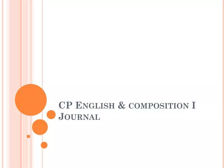cp english composition i journal