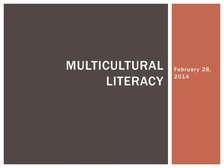 multicultural literacy