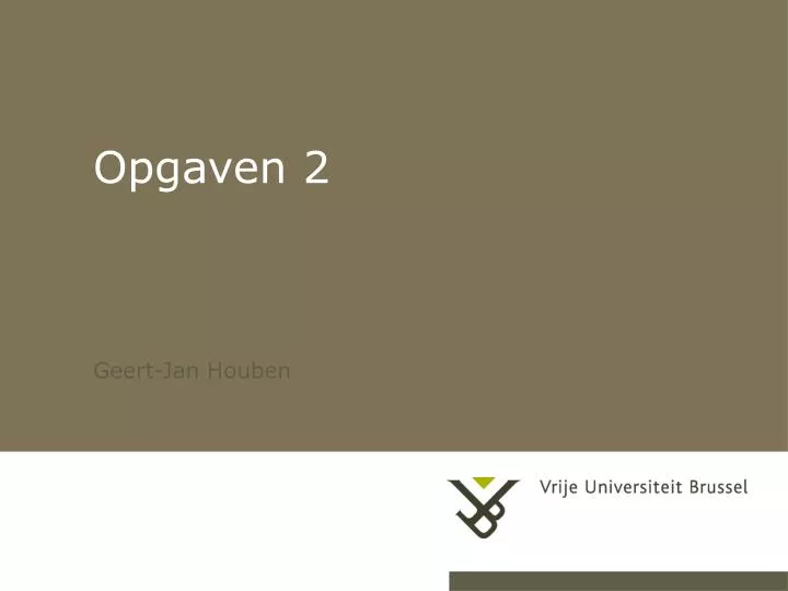 opgaven 2