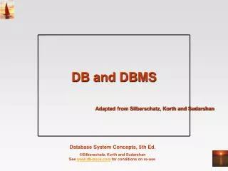 DB and DBMS