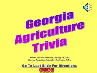 Georgia Agriculture Trivia