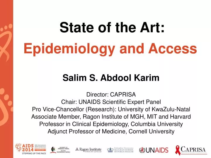state of the art epidemiology and access