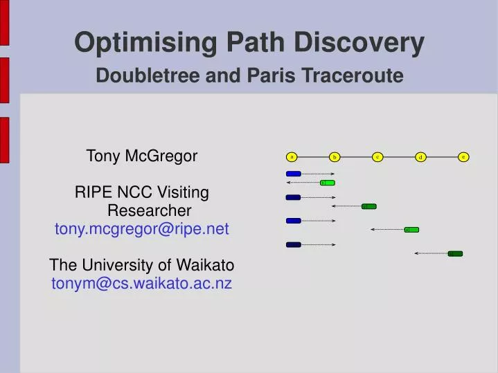 optimising path discovery doubletree and paris traceroute