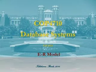 COP4710 Database Systems