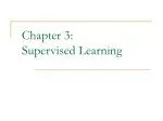 Chapter 3: Supervised Learning - slide 1