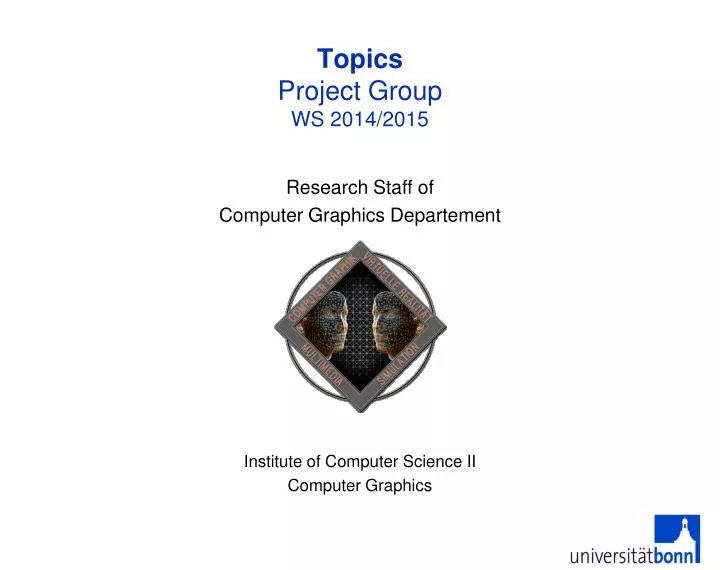 topics project group ws 2014 2015