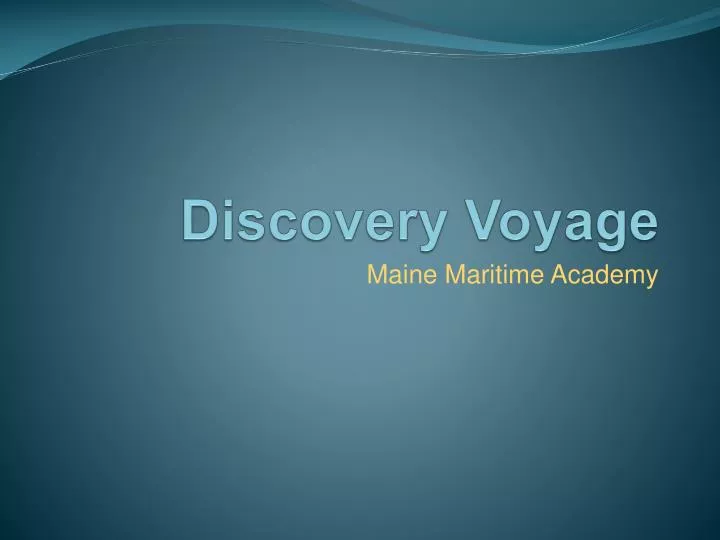discovery voyage