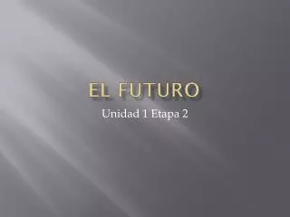 el futuro