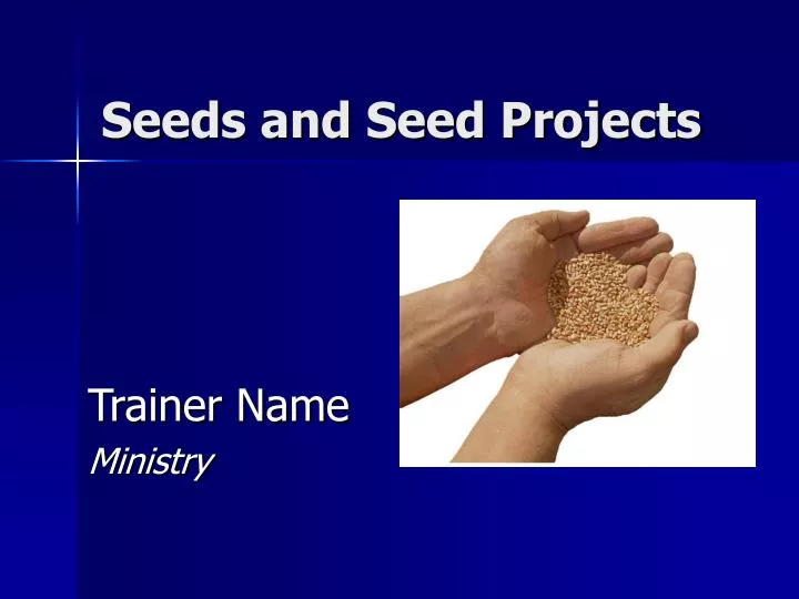 seeds and seed projects