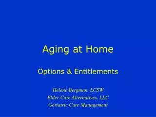 Aging at Home