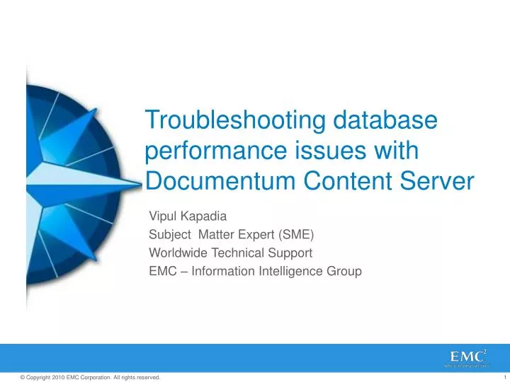 troubleshooting database performance issues with documentum content server
