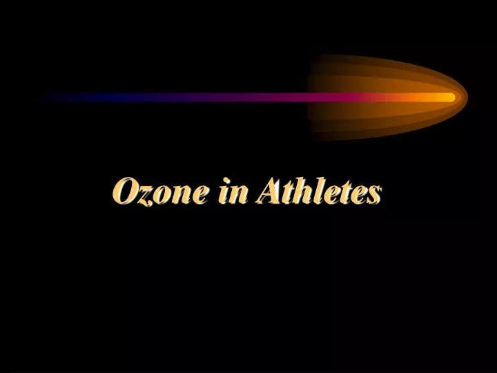 ozone in athletes