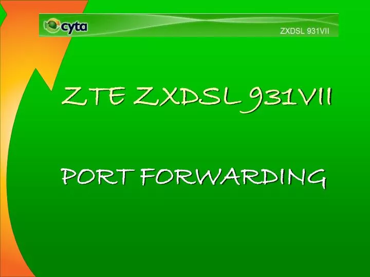 zte zxdsl 931vii