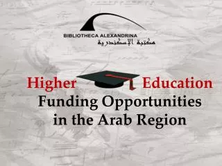 Higher Education Funding Opportunities in the Arab Region