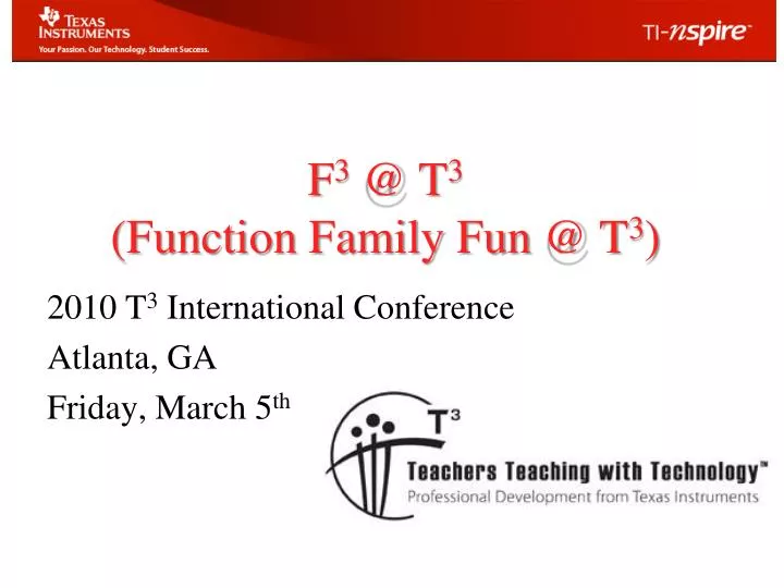 f 3 @ t 3 function family fun @ t 3