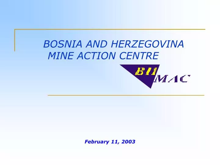 bosnia and herzegovina mine action centre