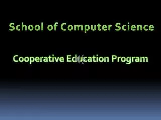 Cooperative Education Program