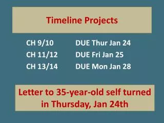 Timeline Projects