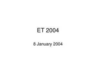 ET 2004