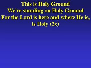 HolyGround