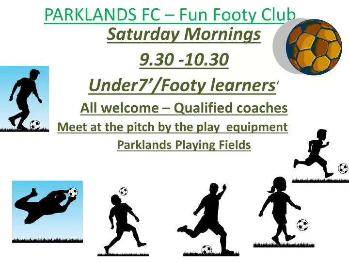 parklands fc fun footy club