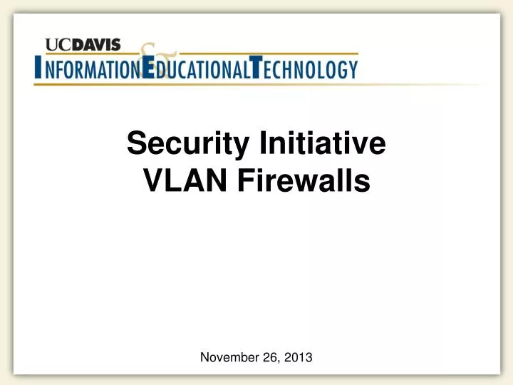 security initiative vlan firewalls
