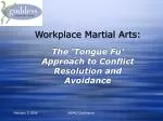 Workplace Martial Arts: - slide 1