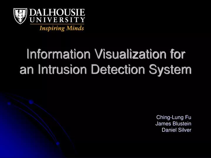 information visualization for an intrusion detection system