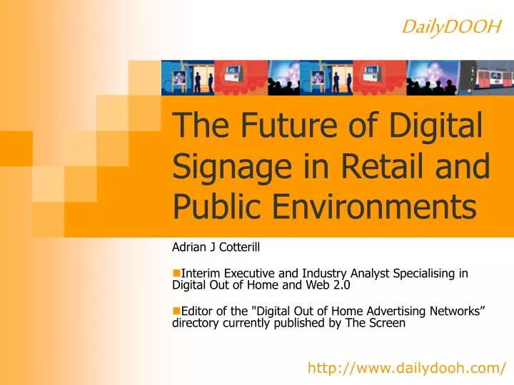 the future of digital signage in retail and public environments