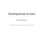 Empowering Users to Access GM Reports Easily | - slide 1