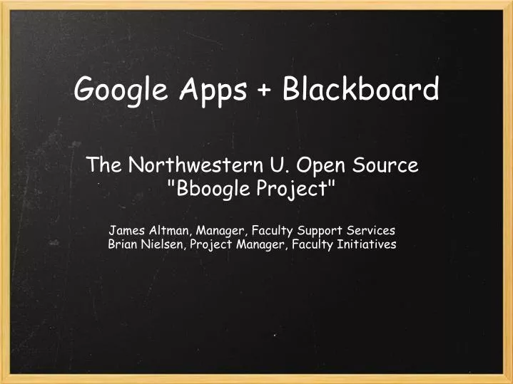 google apps blackboard
