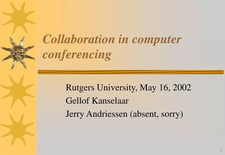 collaboration in computer conferencing